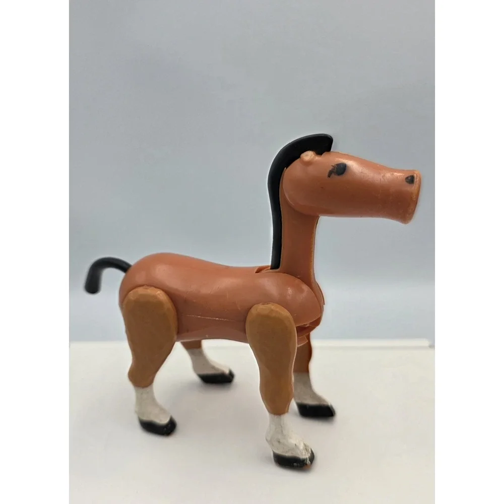 Vintage Fisher Price Little People 993 Castle Brown Horse Made In Hong Kong